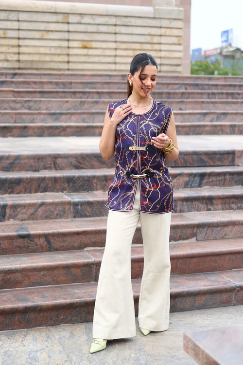 Priyanka Singh In our Chain Mirage Top - vanshika&sakshi