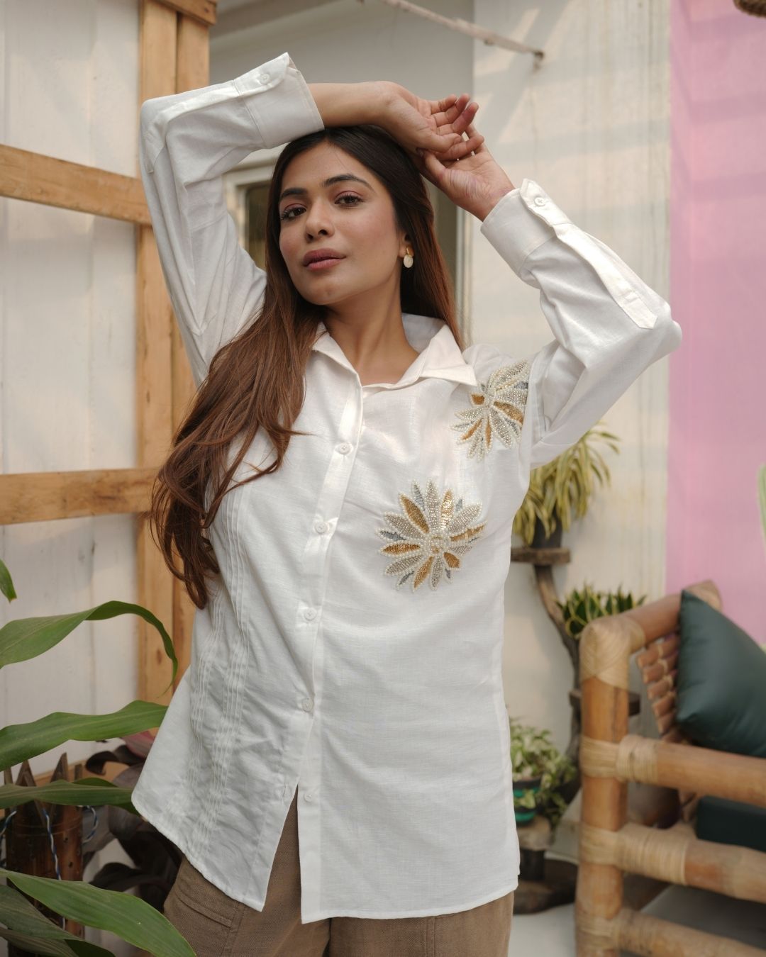 Floral Affair Shirt - vanshika&sakshi