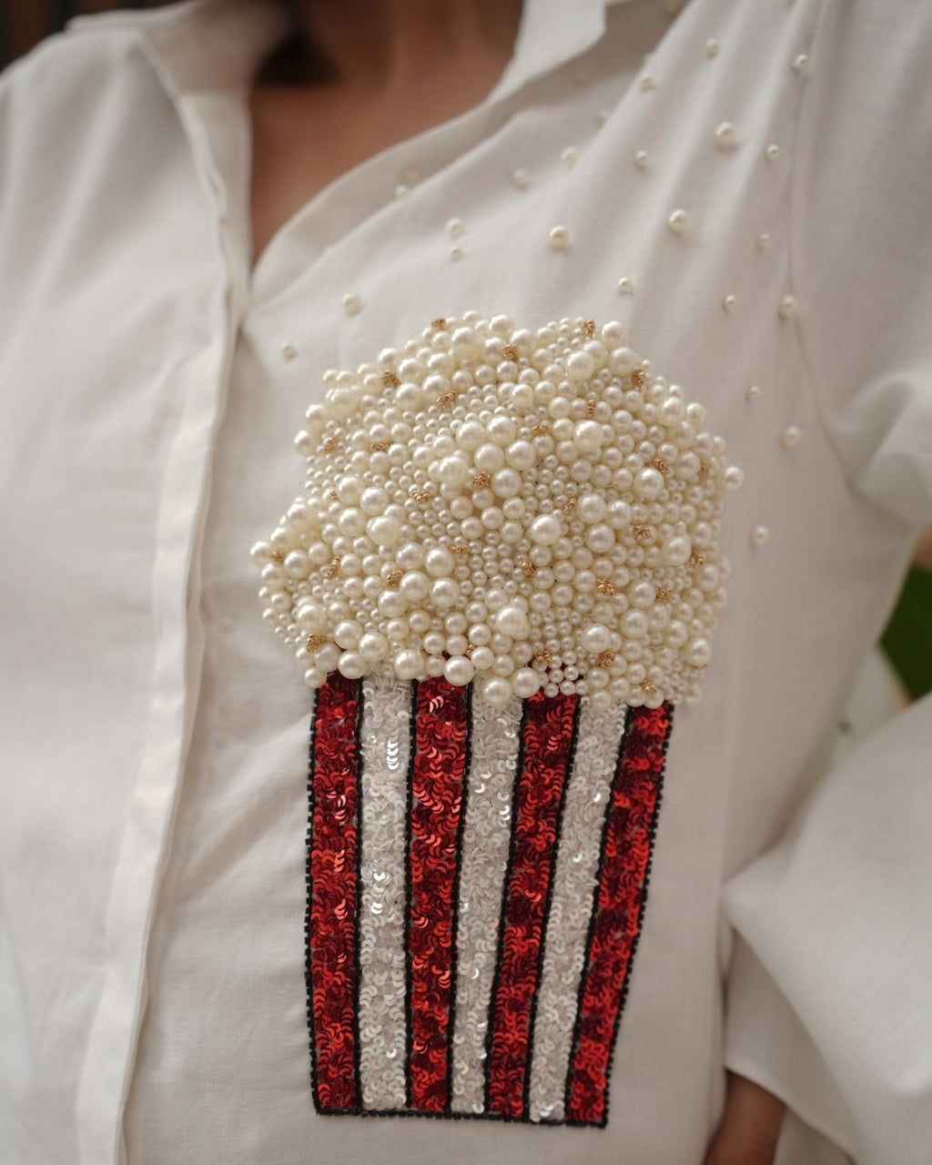 Playful Popcorn Shirt - vanshika&sakshi