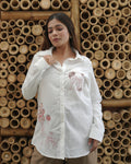 Sangria Style Shirt (White) - vanshika&sakshi