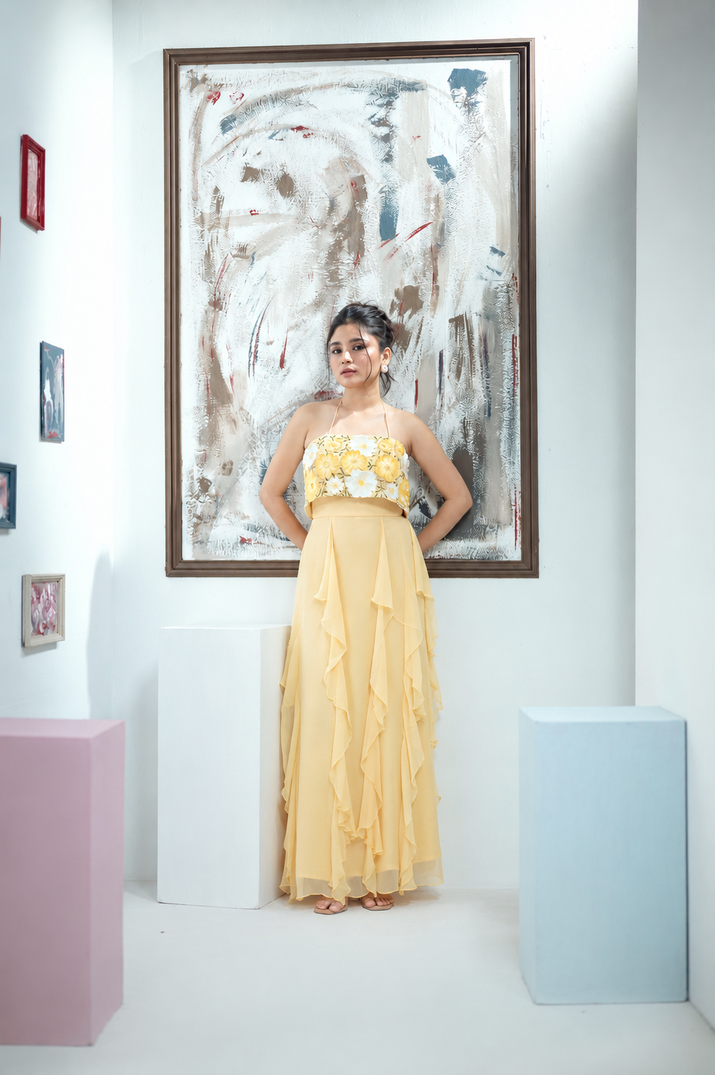 Flora Breeze Dress (Yellow)