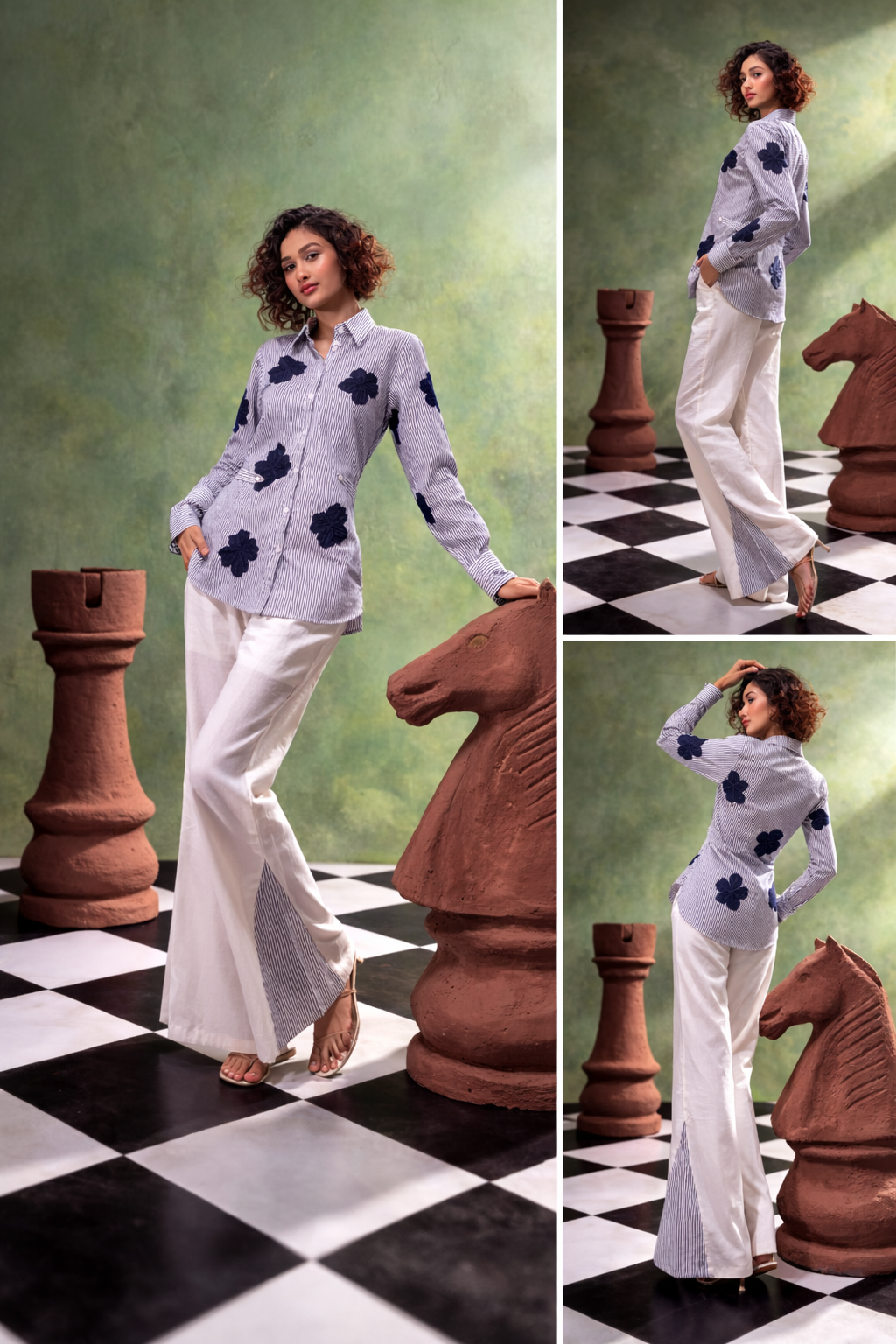 Stria Flora Set (Full sleeves) - vanshika&sakshi