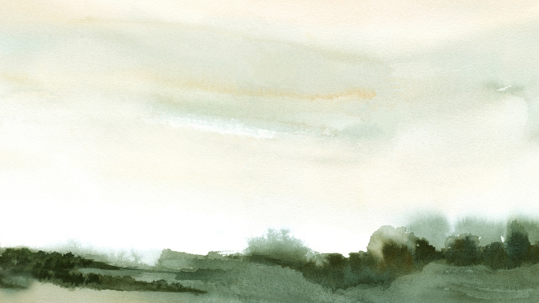 Abstract landscape with soft colors and brush strokes