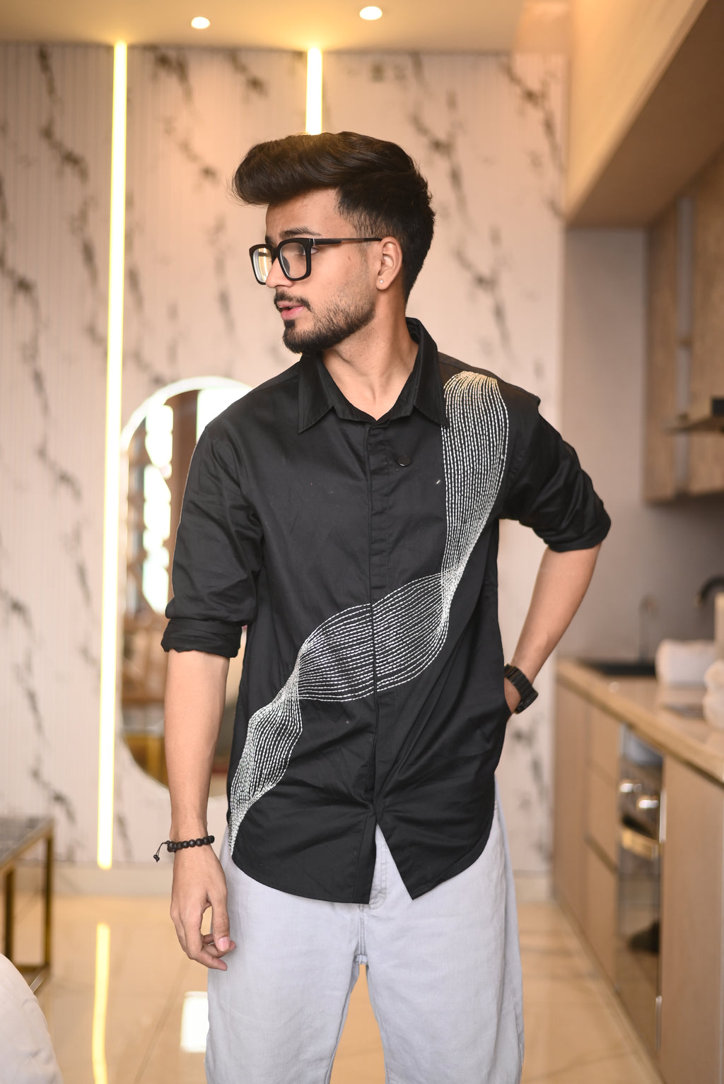 Harsh Srivastava In Our Liquid Luxury Shirt - vanshika&sakshi