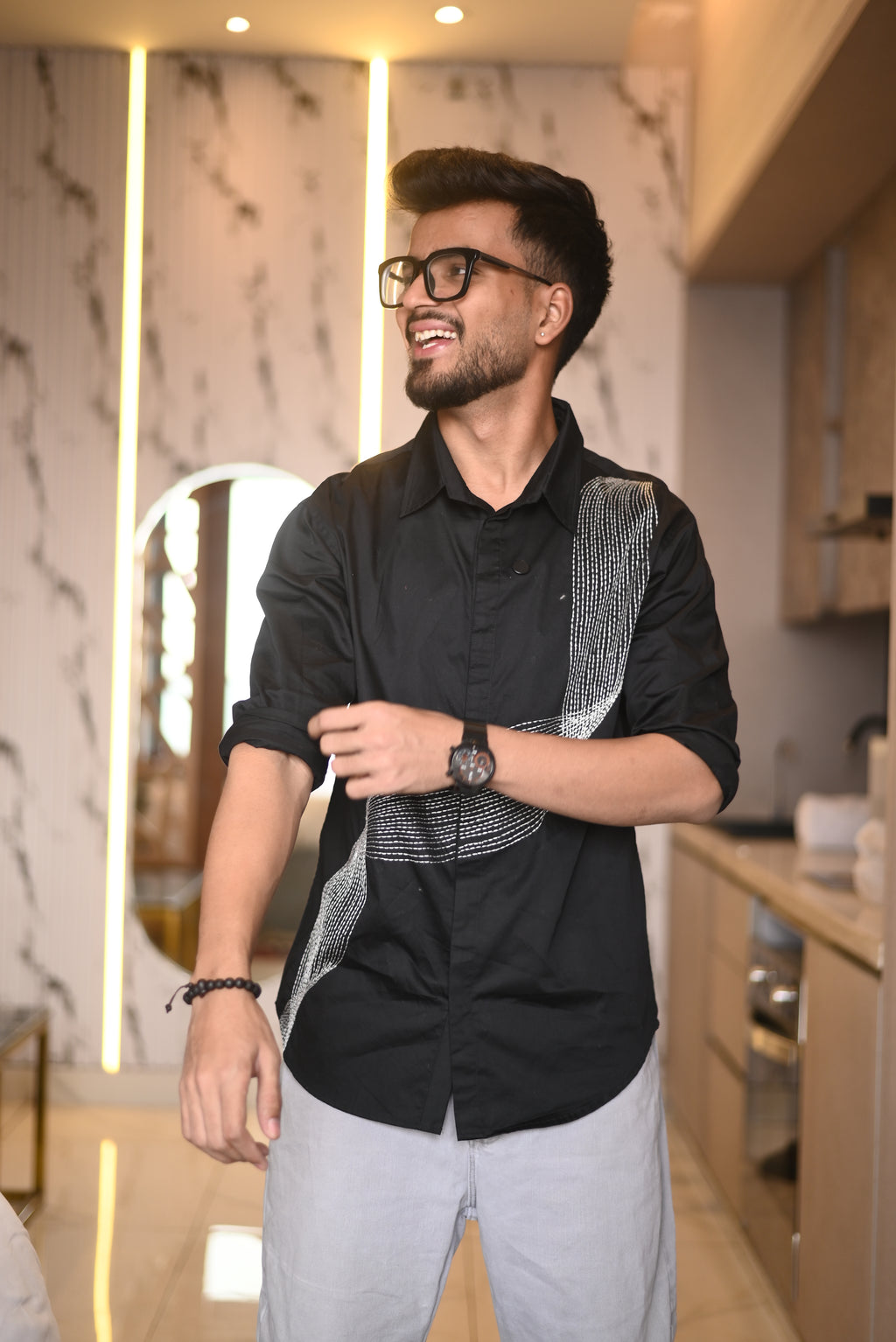 Harsh Srivastava In Our Liquid Luxury Shirt - vanshika&sakshi