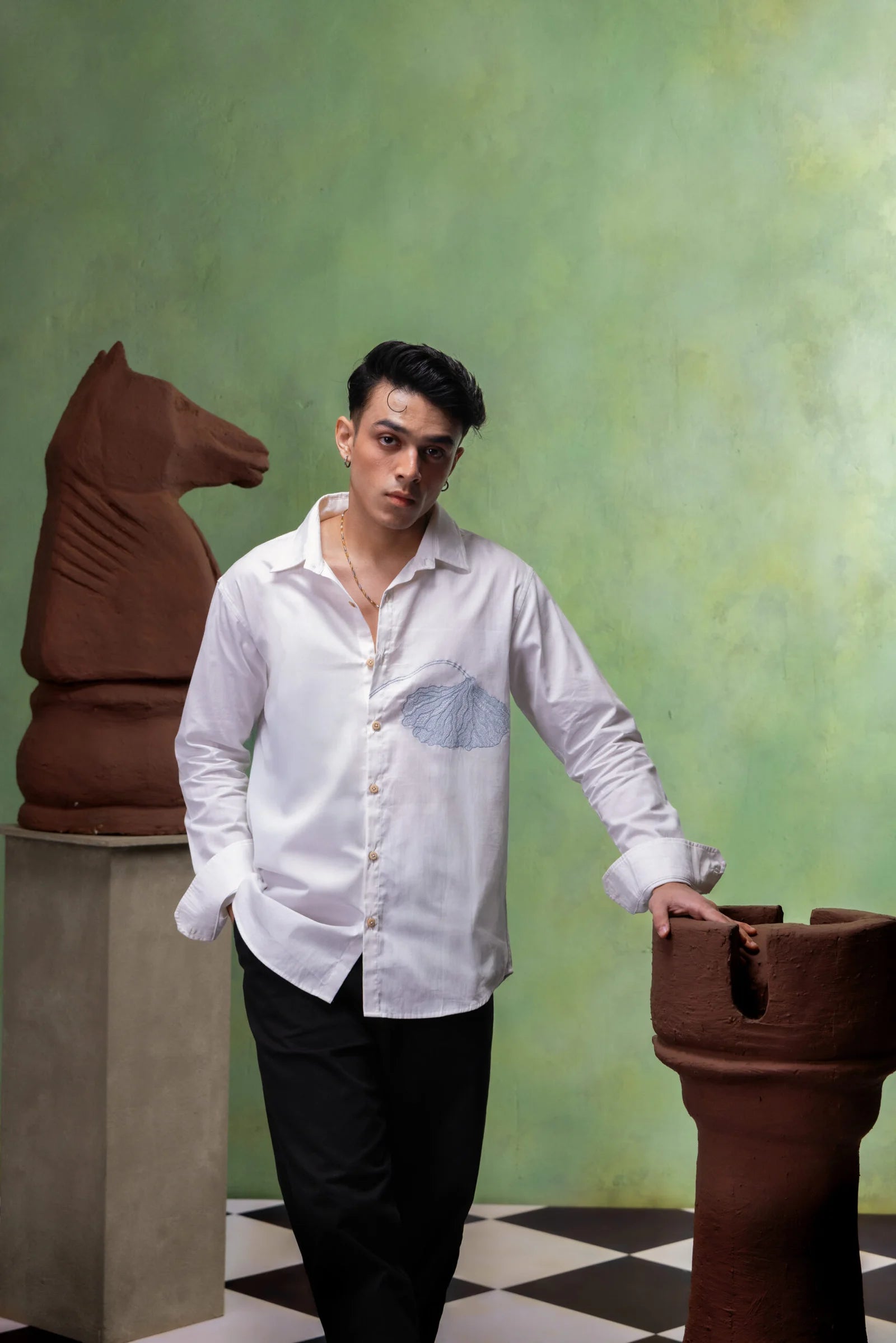 The Azure Bloom  Shirt