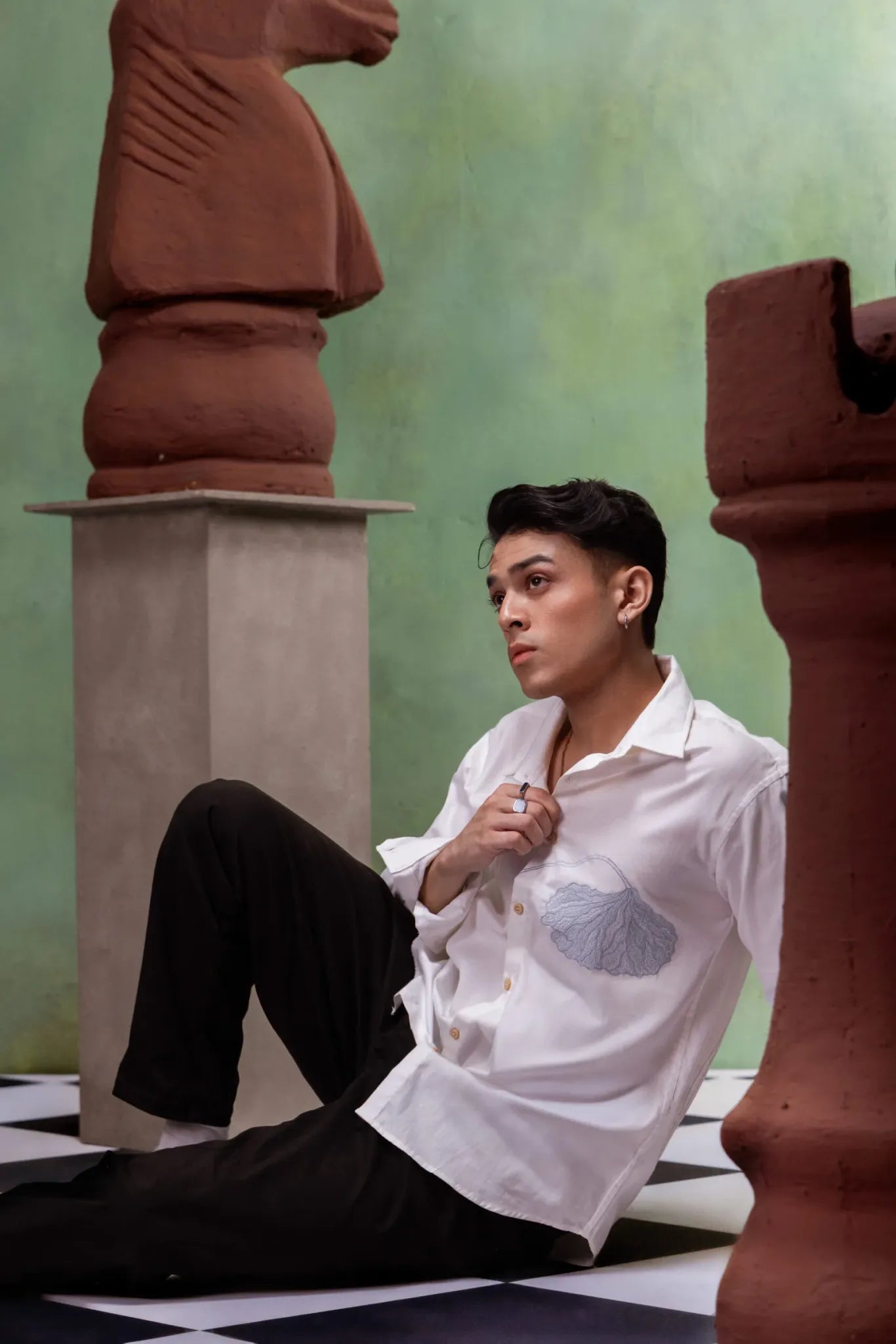 The Azure Bloom  Shirt