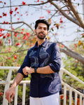 Mayank Sachdeva In Our Floral Cascade Shirt - vanshika&sakshi