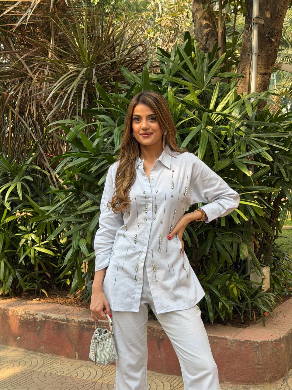 Ahana Shah in Our Falling Diamonds Set - vanshika&sakshi