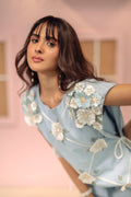 Signature Bloom Whisper Vest (Powder Blue)