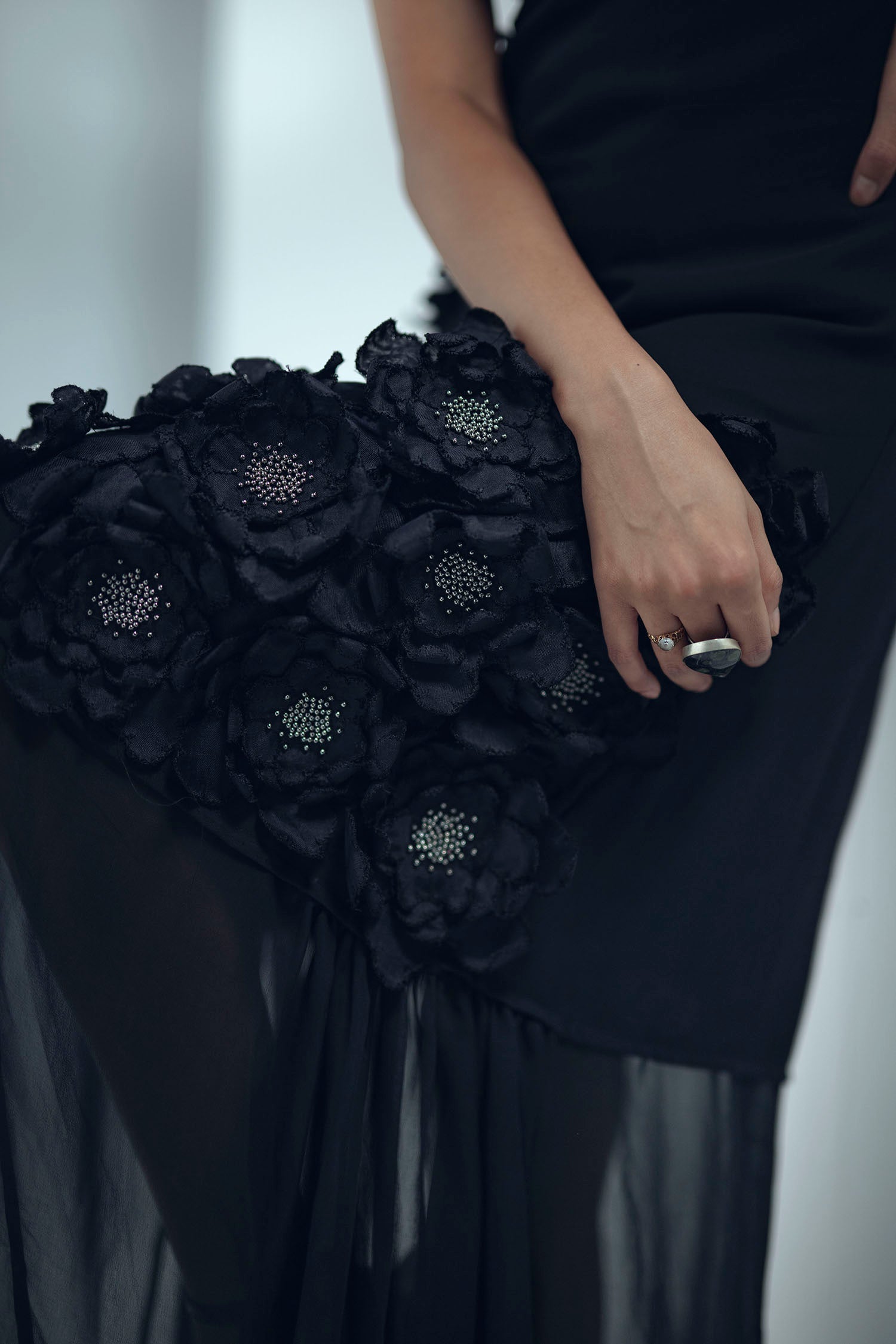 Petal Affair Dress (Black)