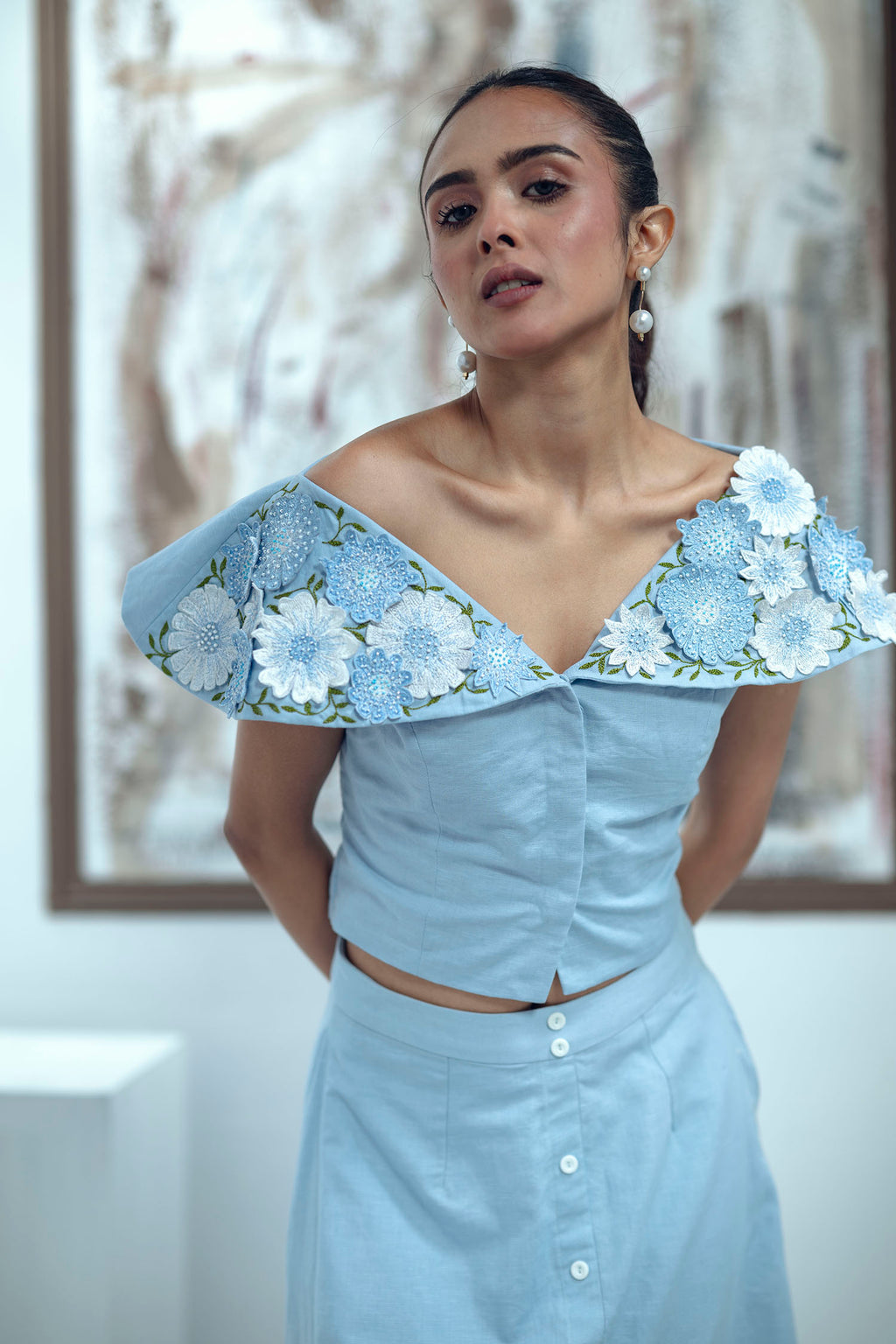 Bloom Burst Top (Blue)