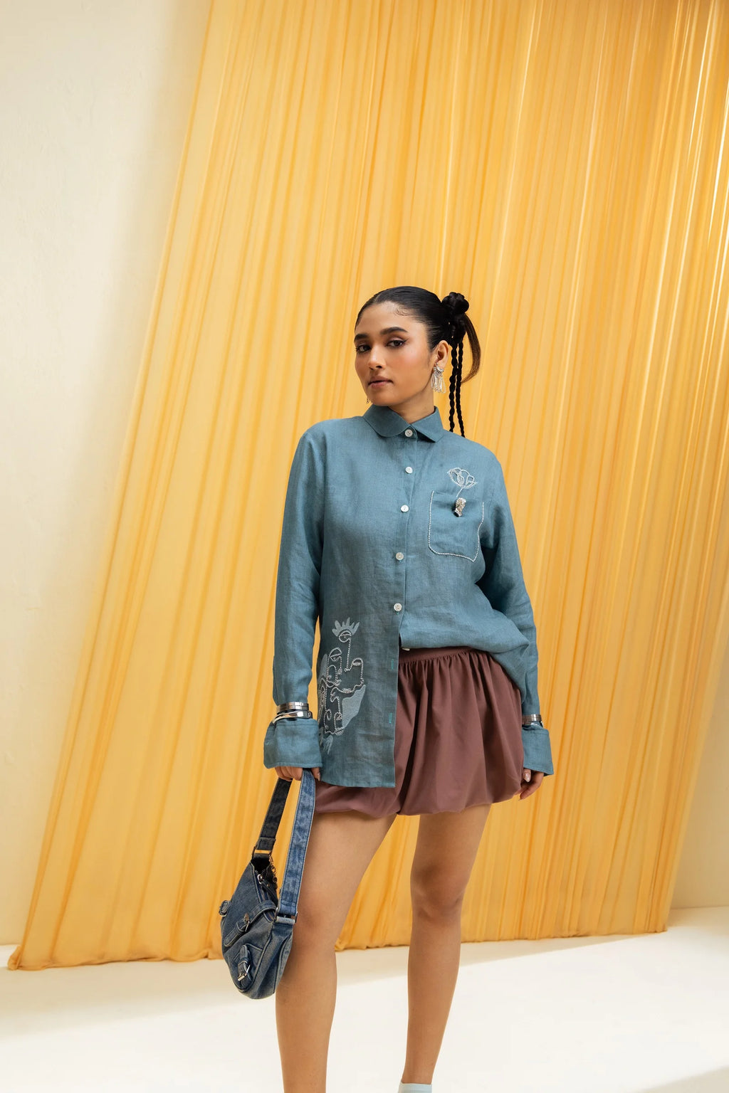 Tanvi Vij in Our Moody Persona Shirt - vanshika&sakshi