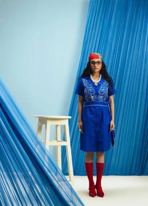 Blue Breeze Dress - vanshika&sakshi