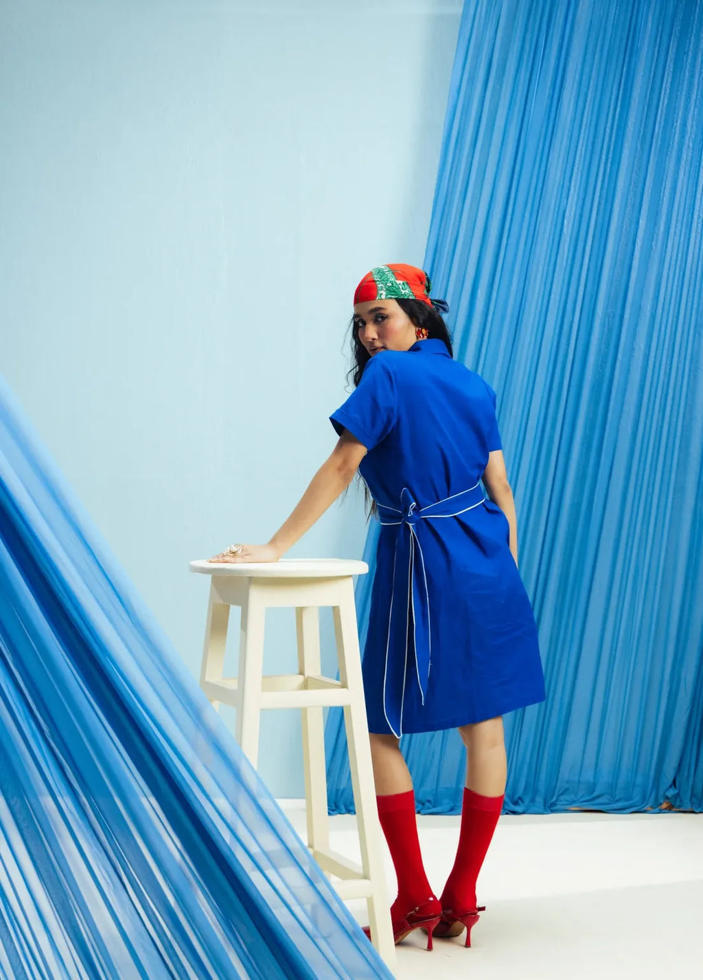 Blue Breeze Dress - vanshika&sakshi