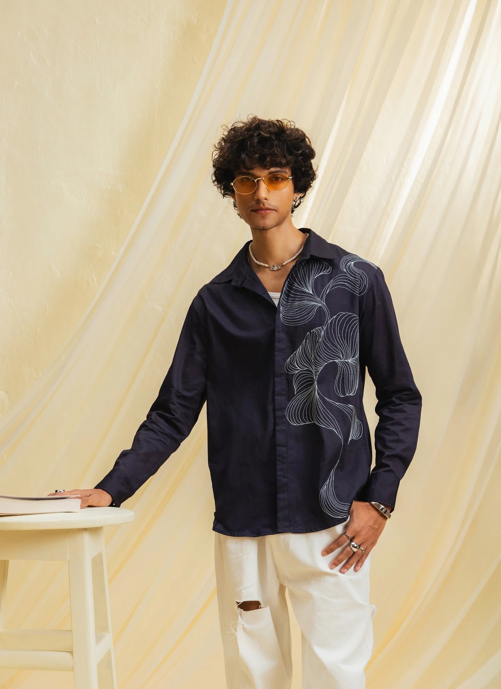 The-Floral Cascade Shirt