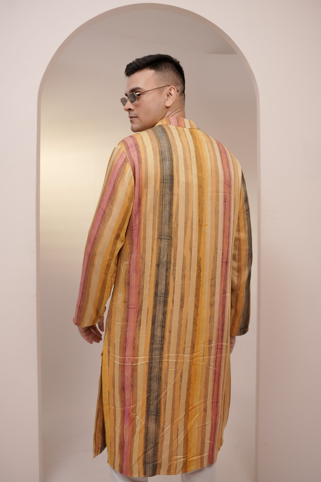 Striped Mirror Set (Yellow)