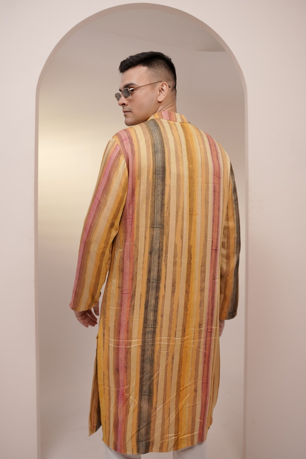 Striped Mirror Set (Yellow)
