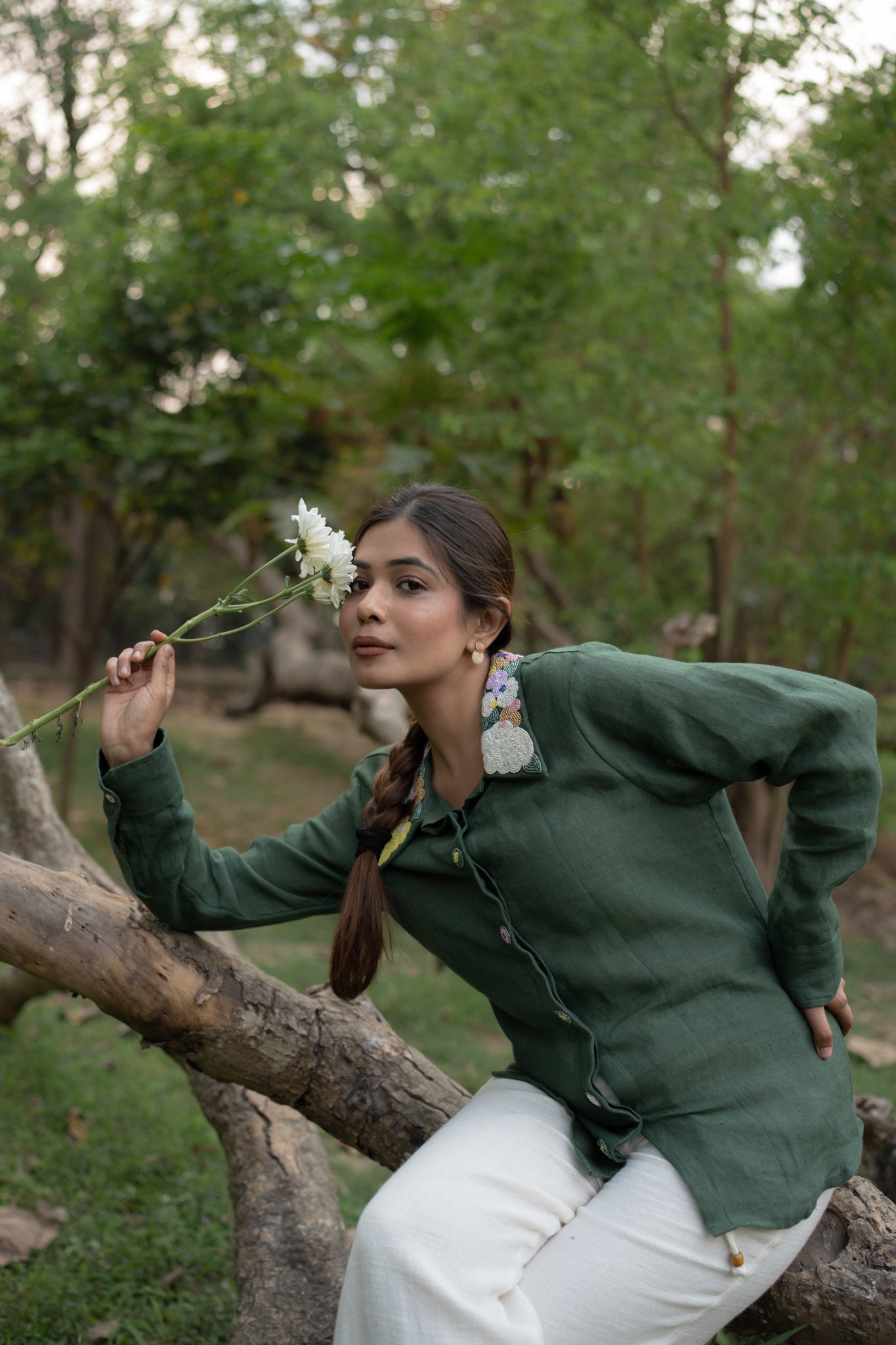 Garden Collar Shirt - vanshika&sakshi