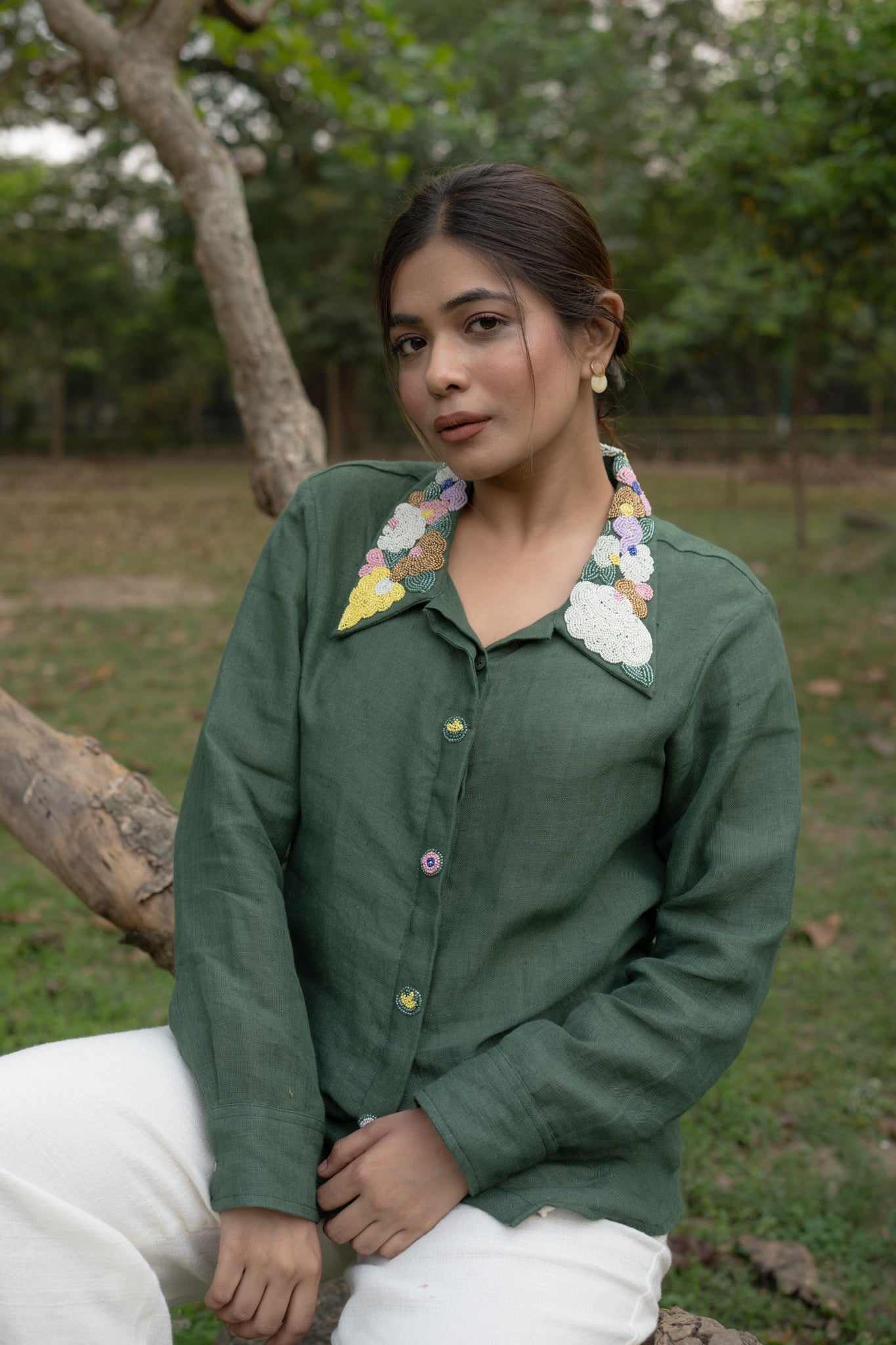 Garden Collar Shirt - vanshika&sakshi