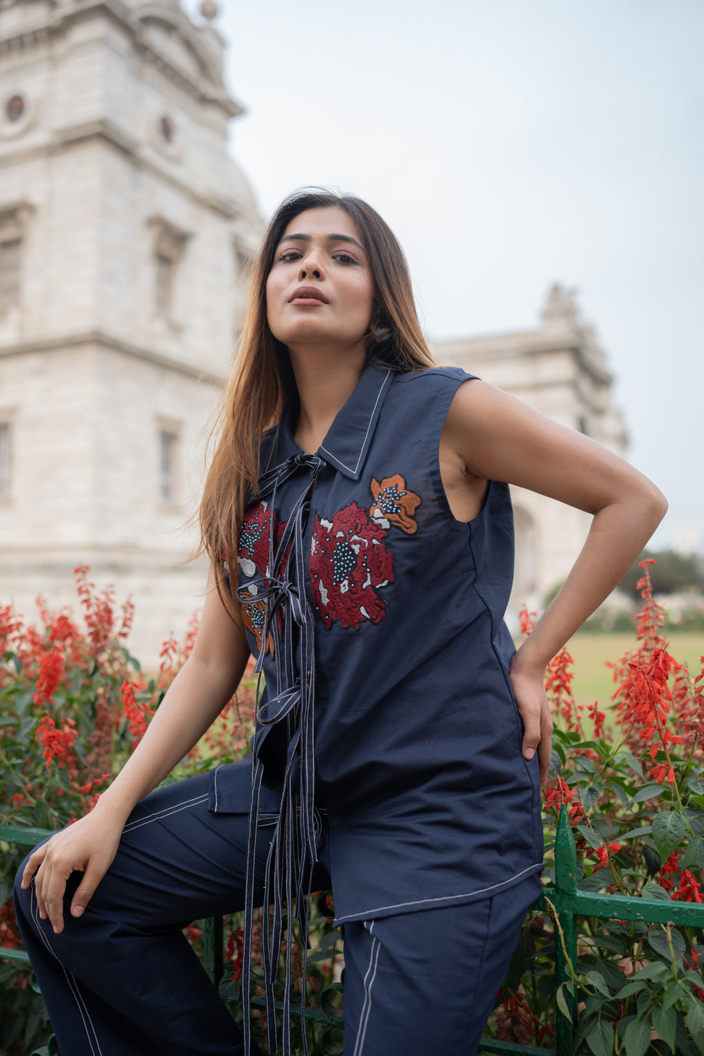 Knotted Floral Set - vanshika&sakshi