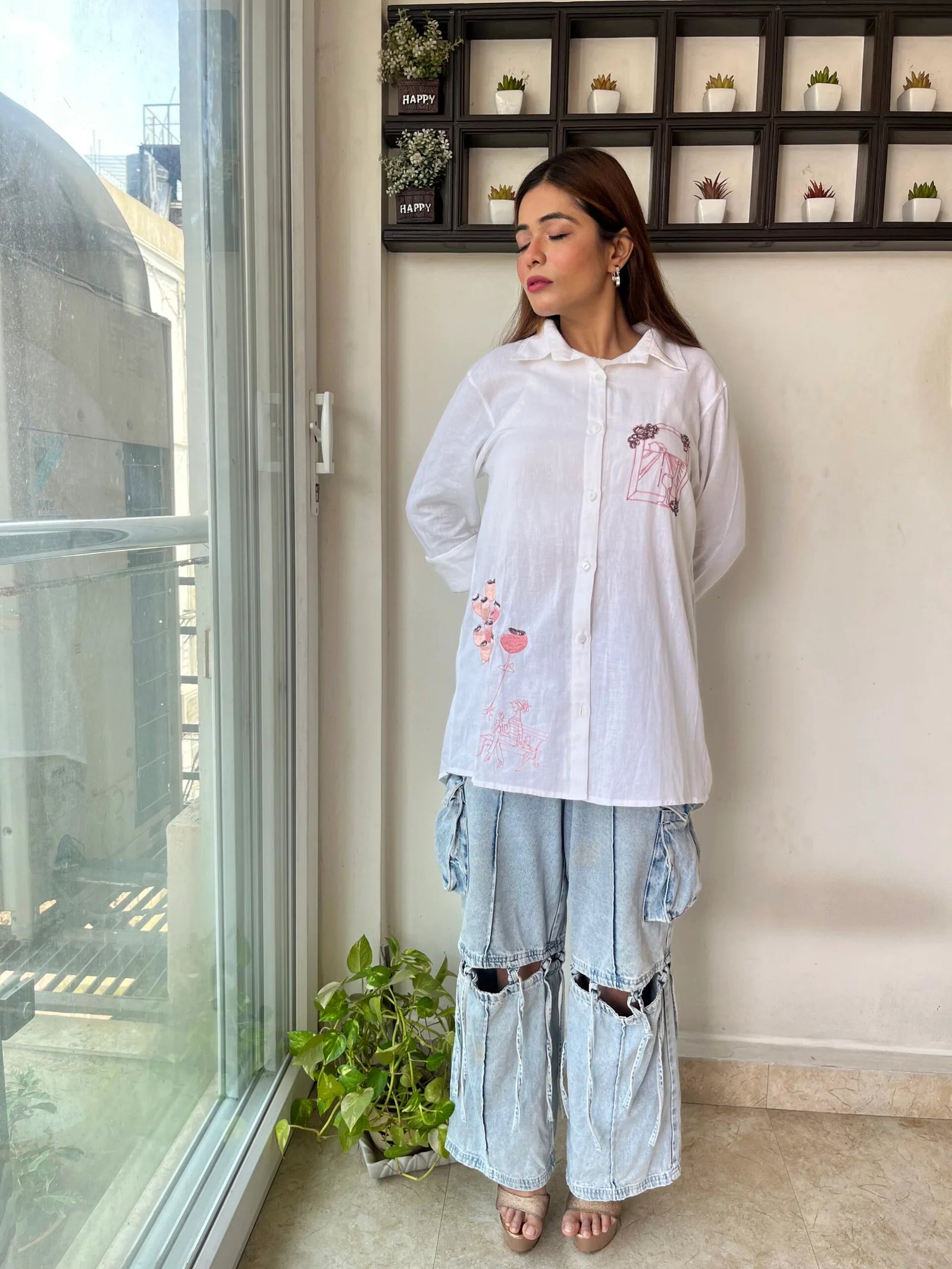 The Sangria Style Shirt (White)