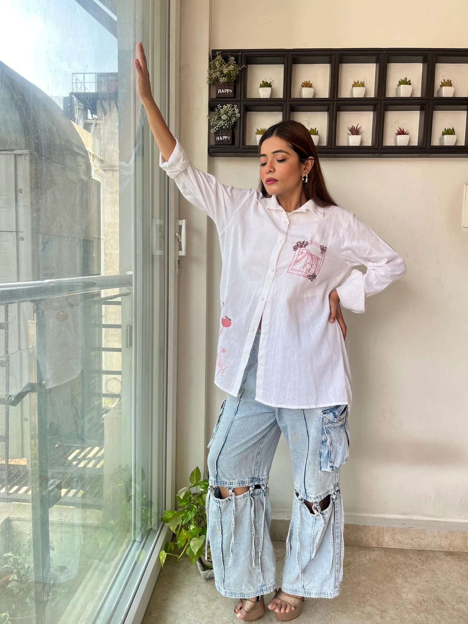 The Sangria Style Shirt (White)