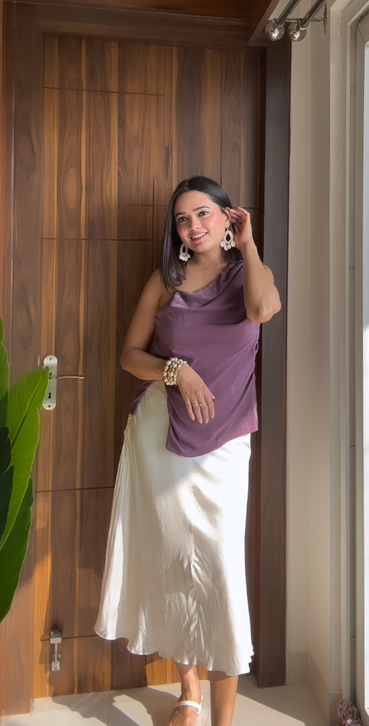 Aniesha in Our The Satin Sway Set - vanshika&sakshi