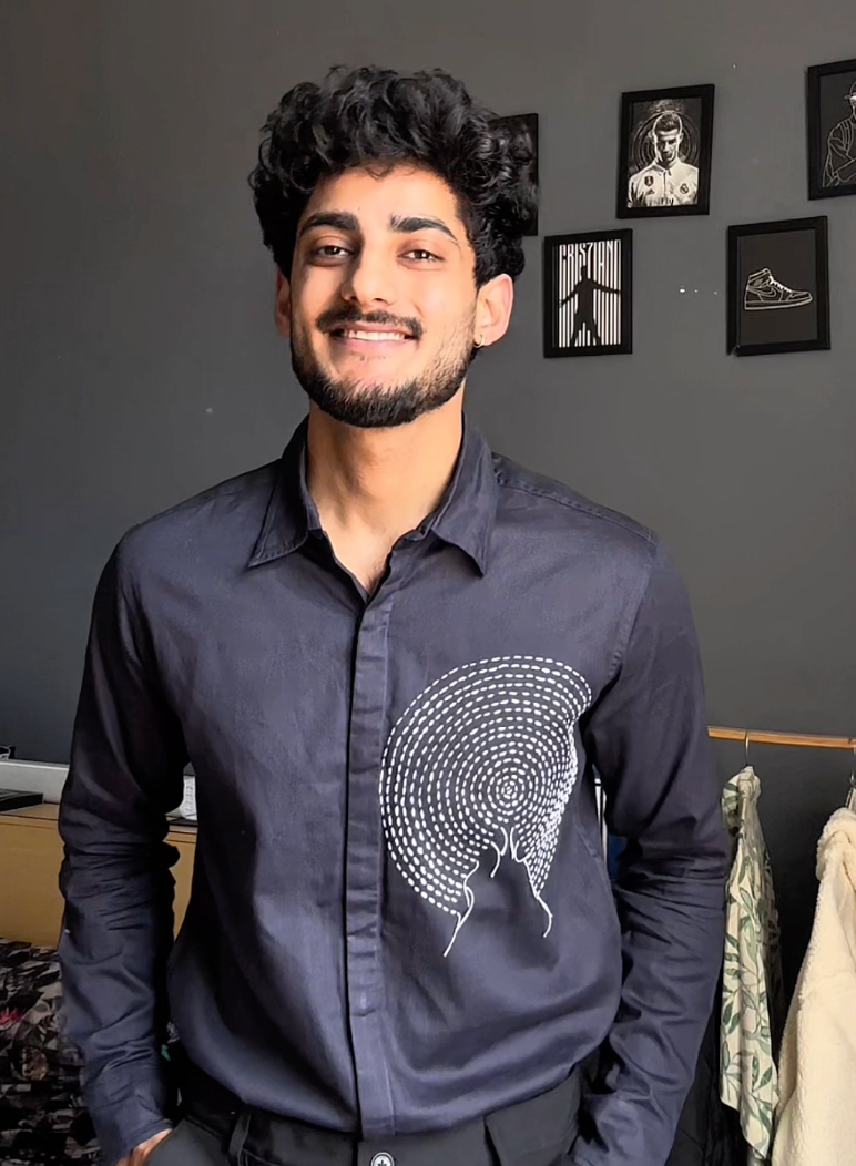 Bhabik Rajput in Our Infinite Loop Shirt