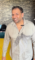 Nishant In Our Silver Soar Shirt - vanshika&sakshi