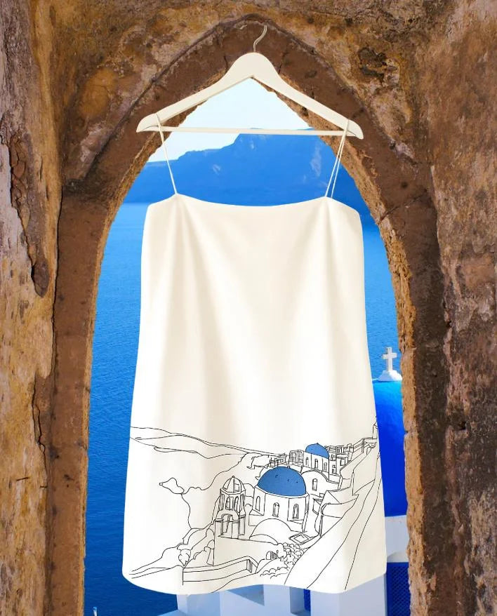 Santorini Escape Dress - vanshika&sakshi